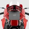 Nastavitelný držák SPZ s osvětlením SPZ a odrazkou pro motocykly Ducati Panigale a Streetfighter, černý
